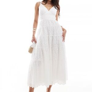 Abercrombie & Fitch White Eyelet Dress